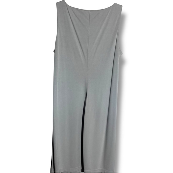 New York & Company Elegant Sleeveless Light Gray Knee Length A-line Mini Dress - Picture 15 of 15